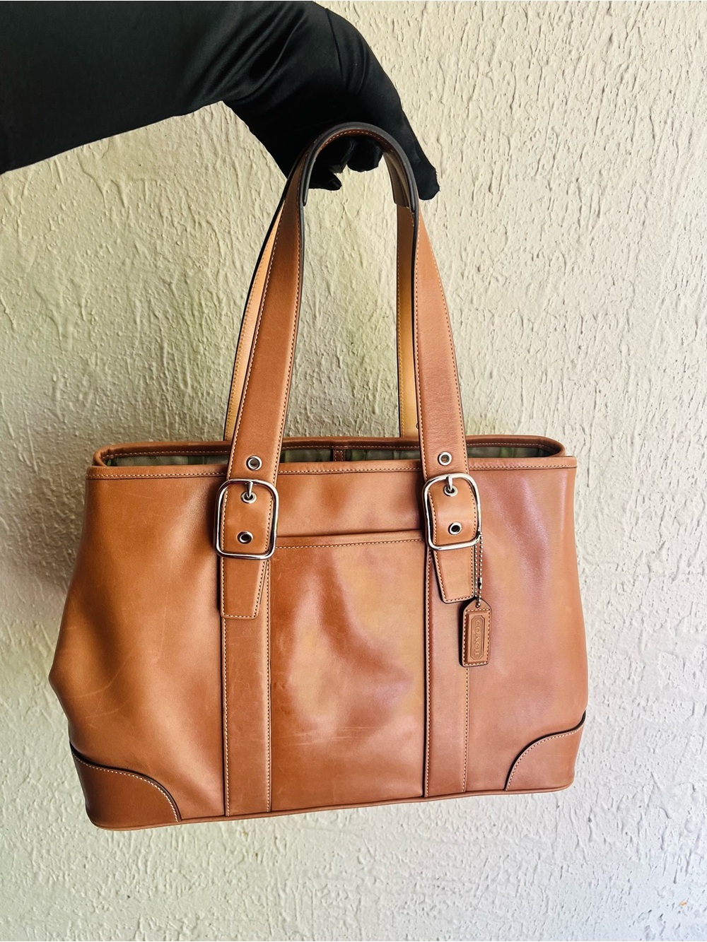 Coach Hamptons Leather Tote